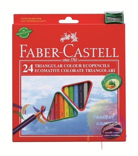 Faber-Castell ECO Triangular standard sada 24 ks