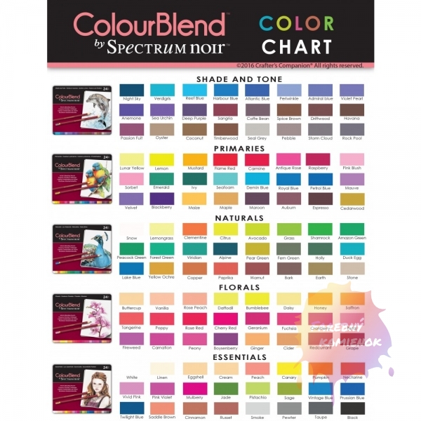 Spectrum Noir ColourBlend-Shade and Tone - pastelky, sada 24 ks