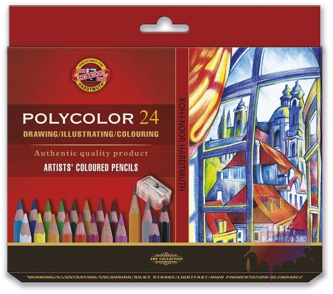 Koh-i-noor Polycolor Art-set umelecké pastelky, sada 24 ks PK