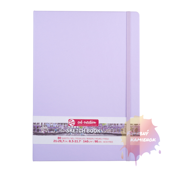 Royal Talents Art Creation Sketch Book, Skicár, pevná väzba - fialová pastelová