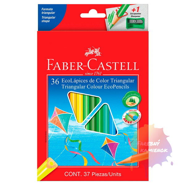 Faber-Castell ECO Triangular standard sada 36 ks