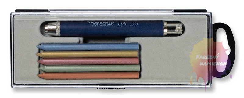 Ceruzka mechanická 5,6 mm + 5 ks farebné metalické tuhy