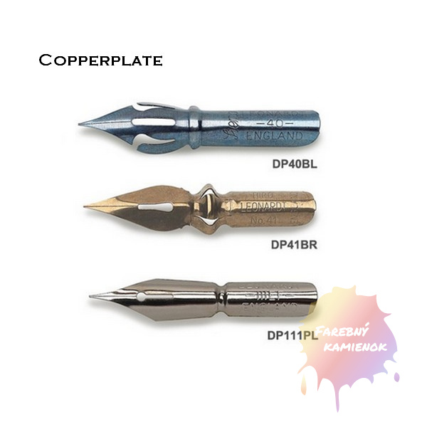 Manuscript Leonardt Copperplate Kaligrafické pierka