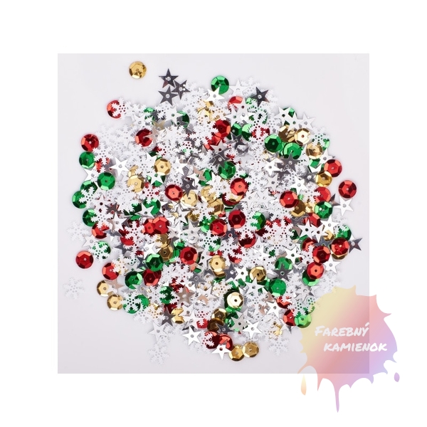 Astra Creativo Flitre dekoračné Vianoce Mix,  100 g