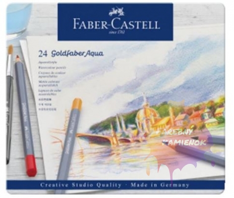 Faber-Castell Goldfaber Aqua - akvarelové pastelky, sada 24 ks