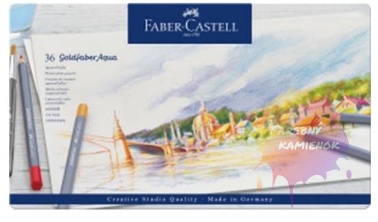 Faber-Castell Goldfaber Aqua - akvarelové pastelky, sada 36 ks