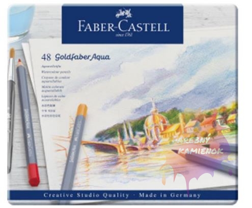 Faber-Castell Goldfaber Aqua - akvarelové pastelky, sada 48 ks