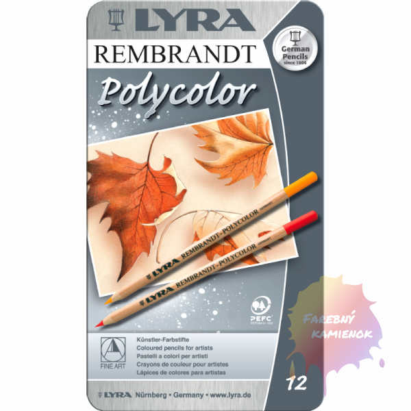 Lyra Rembrandt Polycolor umelecké pastelky, sada 12 ks