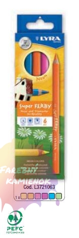 Lyra Super Ferby Pastel pastelky, sada 6 ks