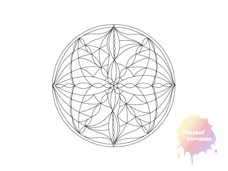 Šablóna na pieskovanie - Mandala 0112