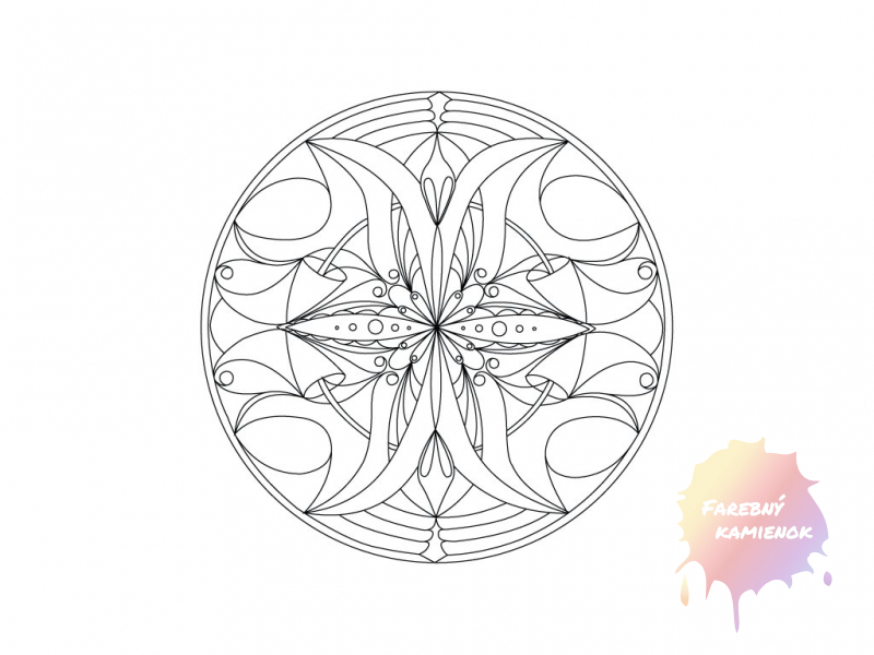 Šablóna na pieskovanie - Mandala 0114