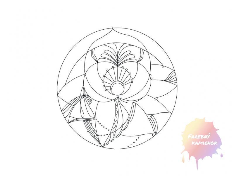 Šablóna na pieskovanie - Mandala 0418