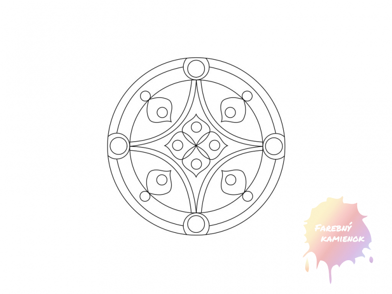 Šablóna na pieskovanie - Mandala 0511