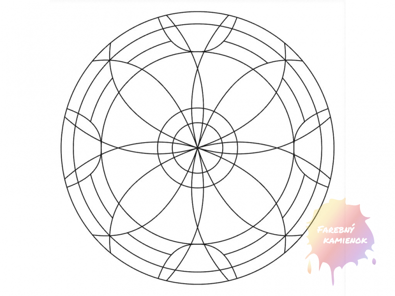 Šablóna na pieskovanie - Mandala 0521