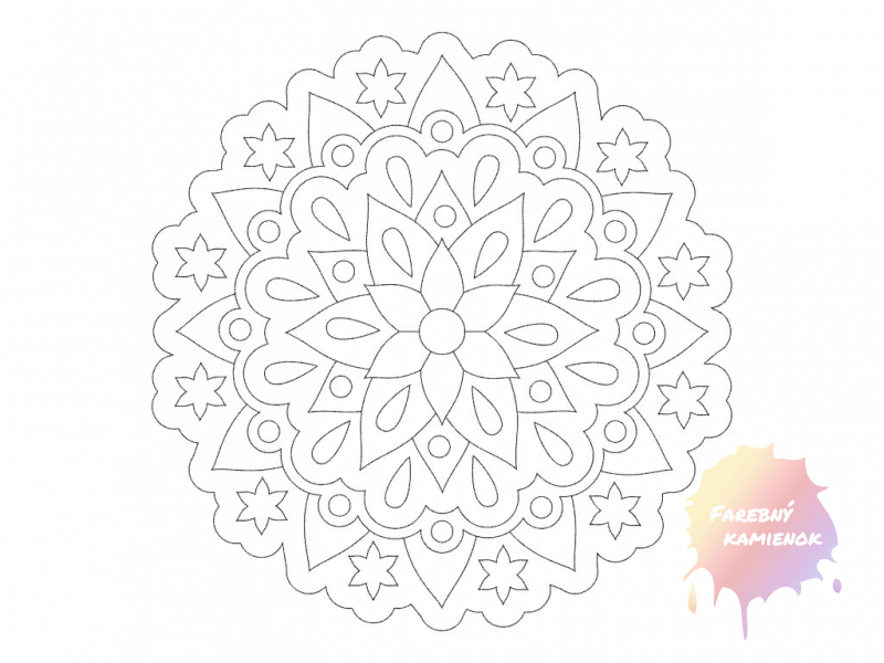 Šablóna na pieskovanie - Mandala 0531