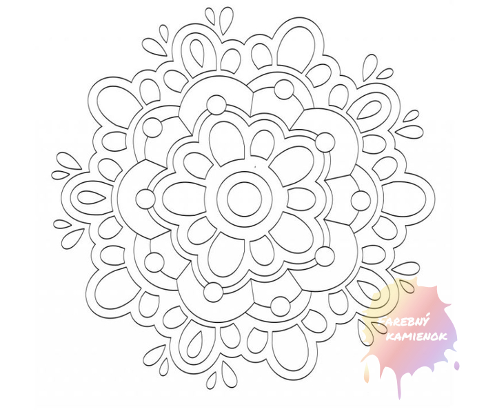 Šablóna na pieskovanie - Mandala 0535