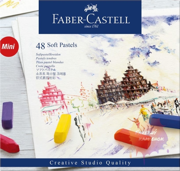 Faber-Castell suchý pastel, sada 48 ks mini