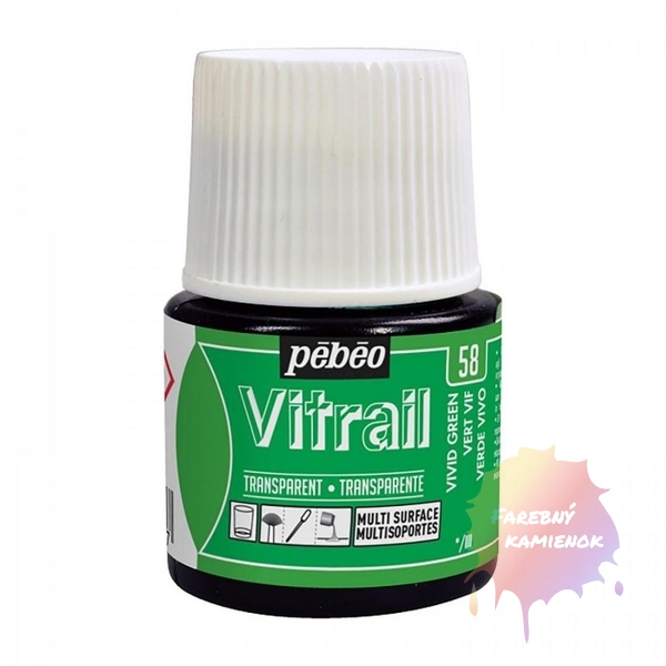 Pébéo Vitrail Farba na sklo, 45 ml