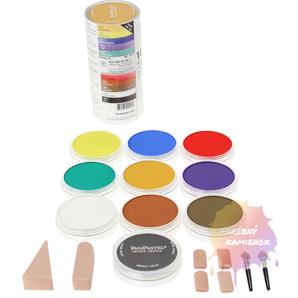 PanPastel Suché umelecké pastely, sada 10 farieb  - primárne farby