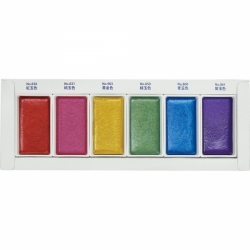 Gansai Tambi Gem Colors akvarelové farby - sada 6 ks