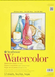Strathmore Watercolor, s300, Skicák 300 g/m², 12 listov